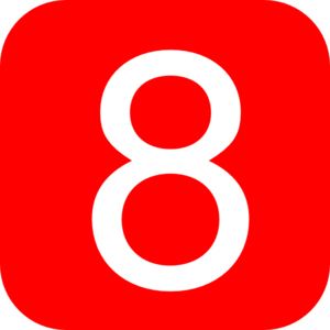 number 8 PNG免抠图透明素材 16设计网编号:18694