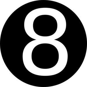 number 8 PNG免抠图透明素材 16设计网编号:18696