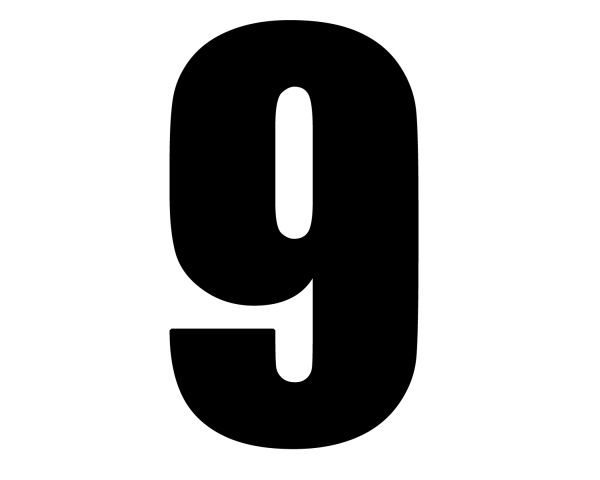 Number 9 PNG免抠图透明素材 16设计网编号:19118