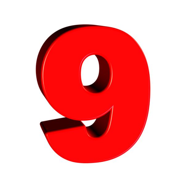 Number 9 PNG免抠图透明素材 16设计网编号:19129