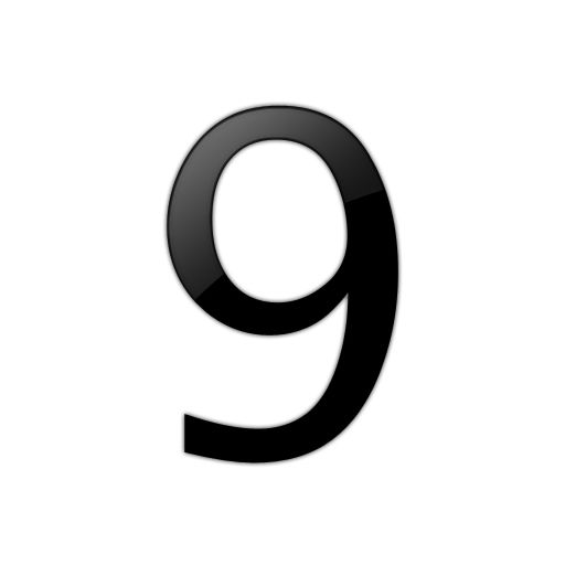 Number 9 PNG免抠图透明素材 普贤居素材编号:19137