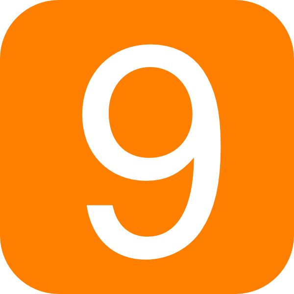 Number 9 PNG免抠图透明素材 16设计网编号:19145