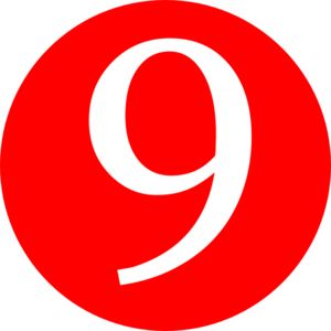 Number 9 PNG免抠图透明素材 16设计网编号:19146
