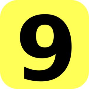 Number 9 PNG透明元素免抠图素材 16素材网编号:19149