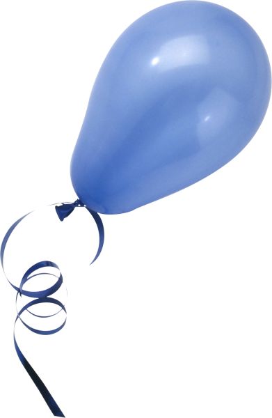 蓝色气球PNG免抠图透明素材 素材中国编号:3401