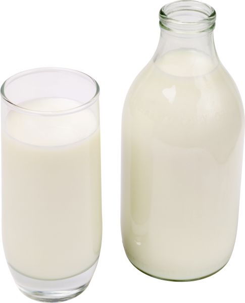 牛奶玻璃瓶 PNG透明元素免抠图素材