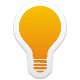 黄色标志灯泡PNG免抠图透明素材 素