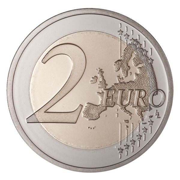 硬币2欧元PNG透明背景免抠图元素 1