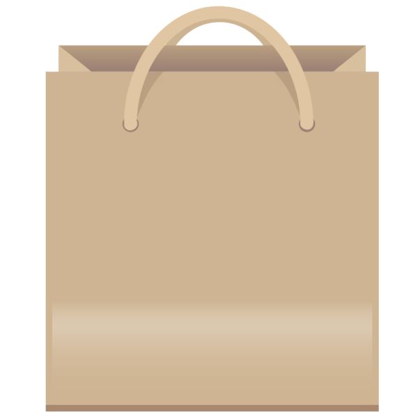 纸购物袋PNG透明元素免抠图素材 16素材网编号:6390