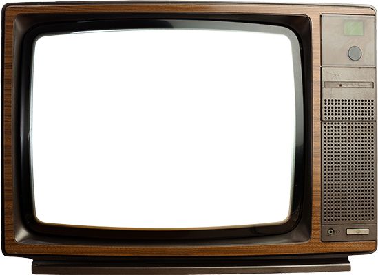 旧电视 PNG透明背景免抠图元素 16图库网编号:39293