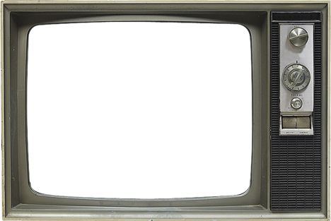 旧电视PNG透明元素免抠图素材 16素材网编号:480