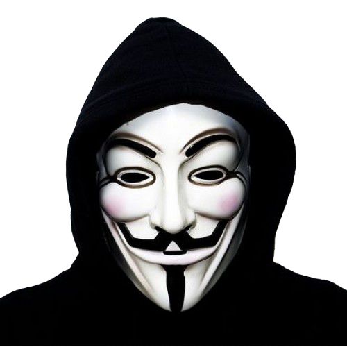 匿名面具 PNG透明背景免抠图元素 16图库网编号:25770