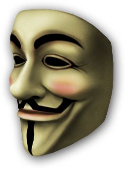 匿名面具 PNG透明元素免抠图素材 16素材网编号:25790