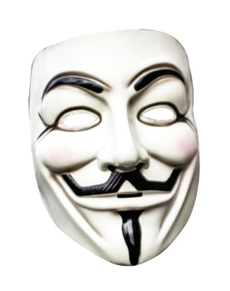 匿名面具 PNG免抠图透明素材 普贤居素材编号:25798
