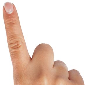 手指PNG透明元素免抠图素材 16素材网编号:6284