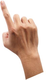 手指PNG透明背景免抠图元素 16图库网编号:6289
