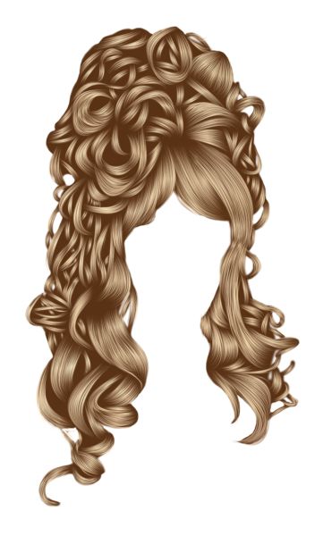 女性头发PNG透明背景免抠图元素 16图库网编号:5634