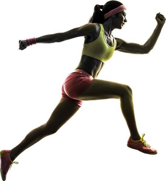 奔跑的女孩PNG透明背景免抠图元素 