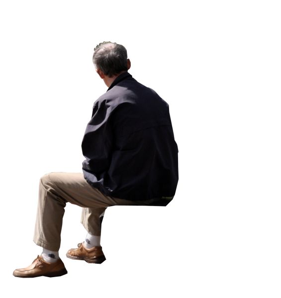 坐着的男人 PNG透明背景免抠图元素 16图库网编号:11495