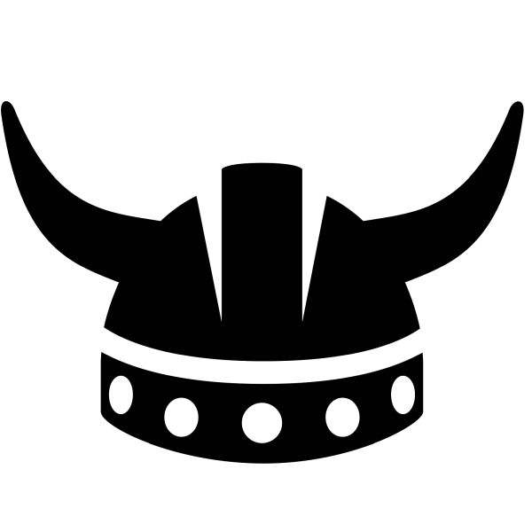 维京头盔标志 PNG透明背景免抠图元素 16图库网编号:58504