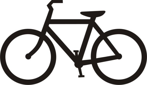 自行车黑色siluete PNG透明背景免抠图元素 16图库网编号:5369