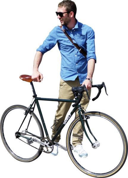 骑自行车的人 PNG透明元素免抠图素材 16素材网编号:55739
