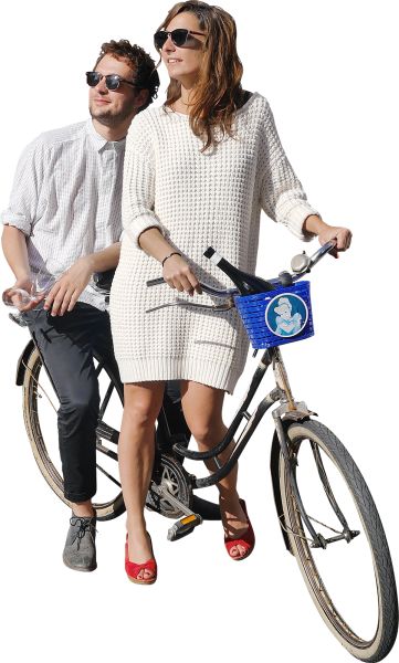 骑自行车的人 PNG透明背景免抠图元素 素材中国编号:55646