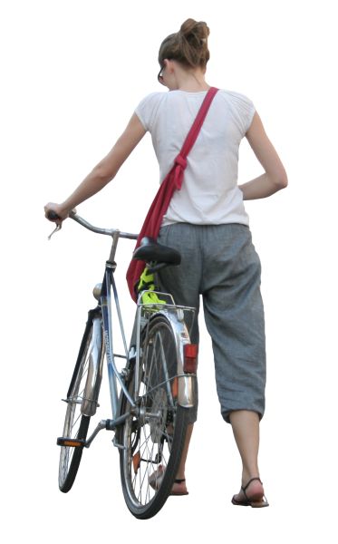 骑自行车的人 PNG透明元素免抠图素材 16素材网编号:55641