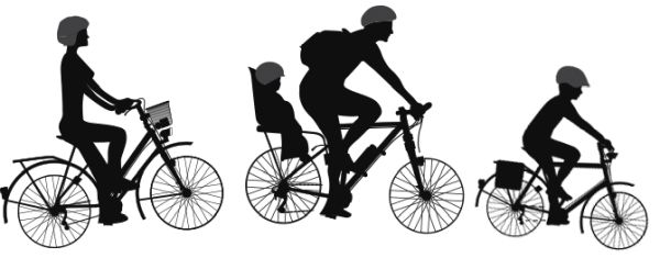 骑自行车的人 PNG透明背景免抠图元素 素材中国编号:55697