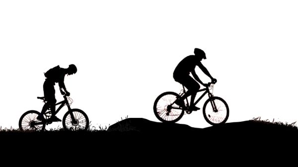 骑自行车的人 PNG透明背景免抠图元素 素材中国编号:55698