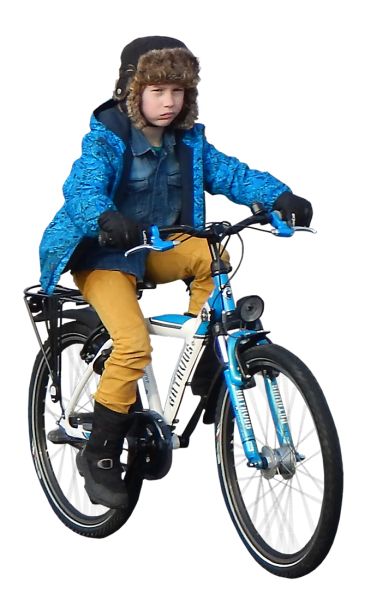骑自行车的人 PNG透明元素免抠图素材 16素材网编号:55720