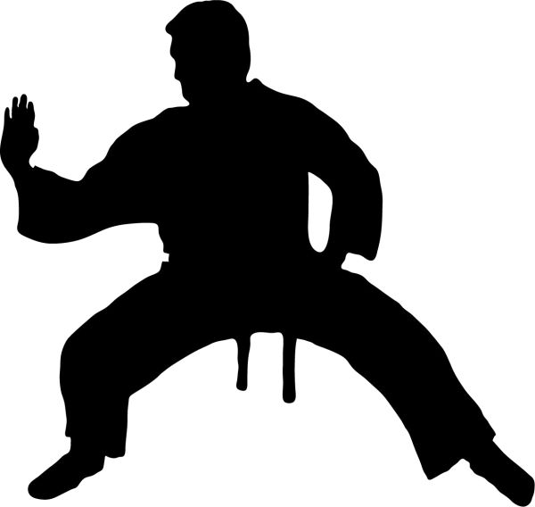 Karate siluete PNG免抠图透明素材 普贤居素材编号:55464