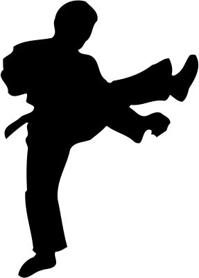 Karate siluete PNG透明背景免抠图元素 16图库网编号:55482