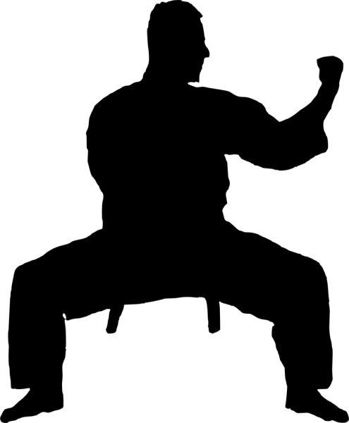 Karate siluete PNG免抠图透明素材 素材天下编号:55556