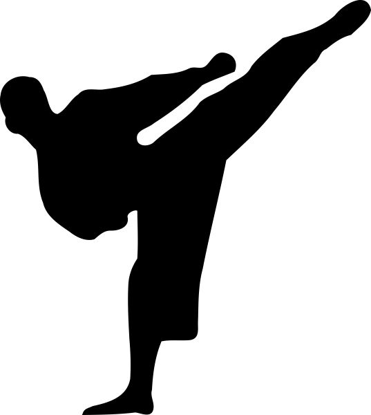 Karate siluete PNG免抠图透明素材 普贤居素材编号:55557