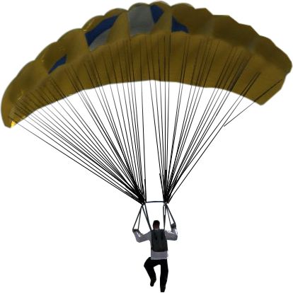 降落伞 PNG透明元素免抠图素材 16素材网编号:19426