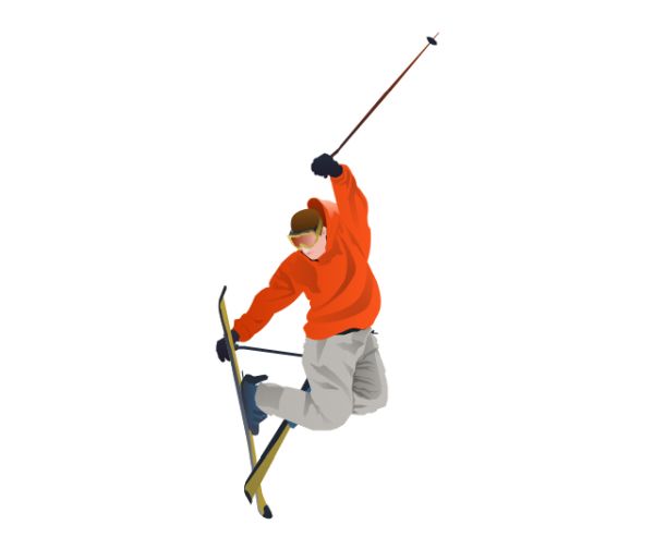 滑雪PNG免抠图透明素材 16设计网编号:38230