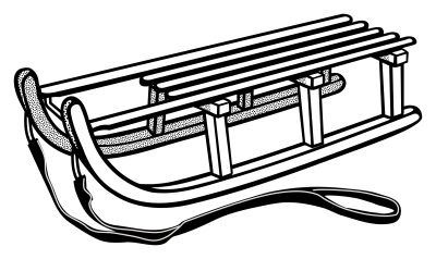 雪橇 PNG免抠图透明素材 普贤居素材编号:71718