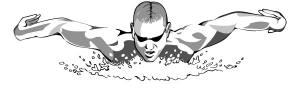 游泳PNG透明元素免抠图素材 16素材网编号:55383