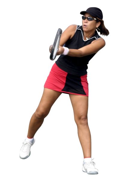 网球运动员女人PNG透明背景免抠图