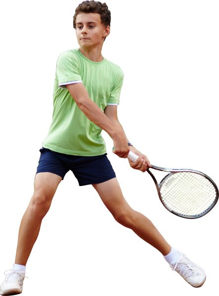 网球运动员男孩PNG透明背景免抠图