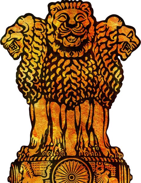 印度国徽 PNG透明元素免抠图素材 16素材网编号:76812