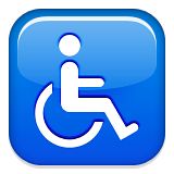 残疾人障碍符号PNG透明元素免抠图