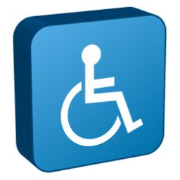 残疾人障碍符号PNG透明元素免抠图素材 16素材网编号:79910