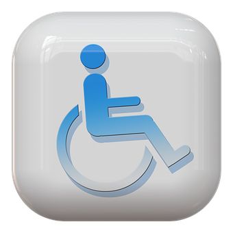 残疾人障碍符号PNG透明背景免抠图元素 16图库网编号:79924