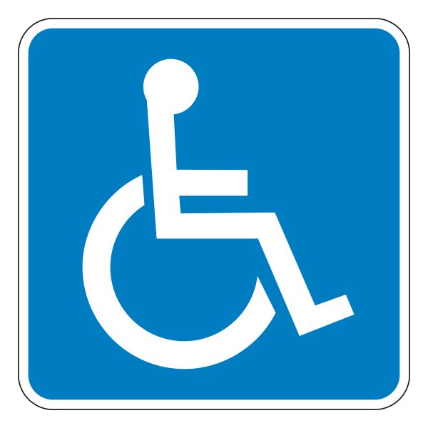 残疾人障碍符号PNG透明背景免抠图元素 16图库网编号:79953