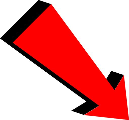 红色箭头 PNG透明背景免抠图元素 16图库网编号:92692