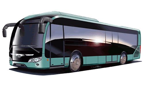巴士PNG透明元素免抠图素材 16素材网编号:8617