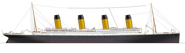 泰坦尼克号 PNG透明背景免抠图元素 16图库网编号:65364