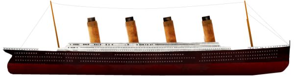 泰坦尼克号 PNG透明背景免抠图元素 16图库网编号:65366